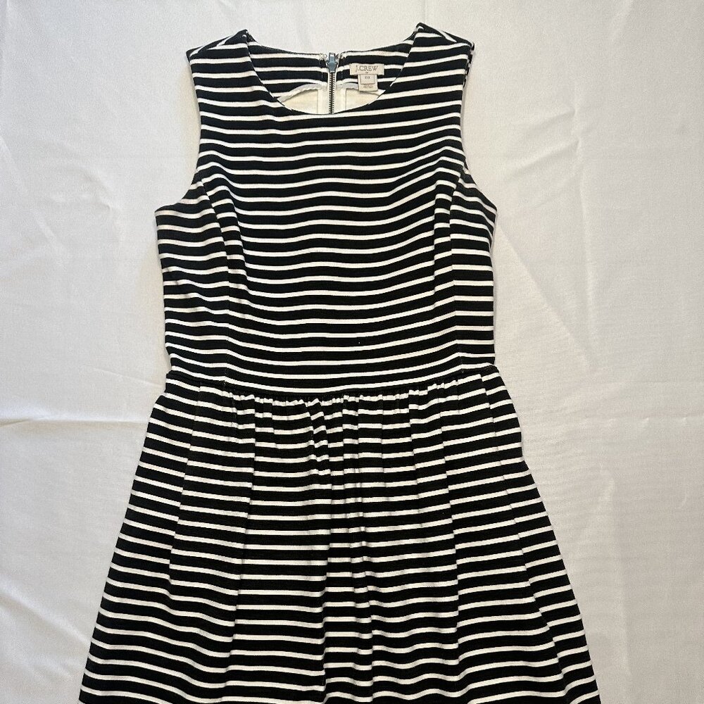 Black and White Striped J. Crew 'Daybreak' Dress